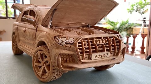 Wood carving- TOYOTA PRADO land cruiser 2023(new model) wood working art