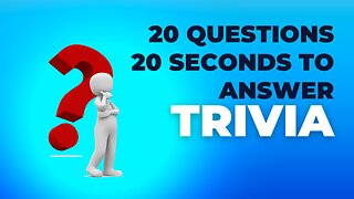 20/20 Trivia So 20 General Trivia Quiz Questions With 20 Seconds To Answer. Are you smart enough?