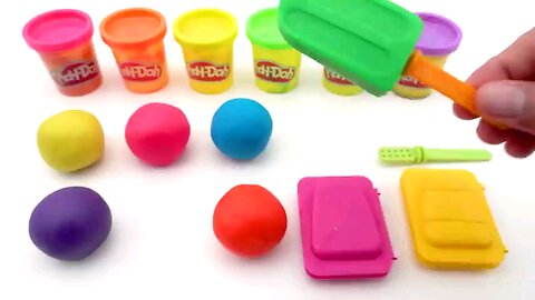 BEST VIDEO FOR LEARN COLORS | WITH PLAY DOH ICE CREAM