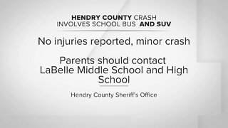 No one hurt in Hendry County school bus crash