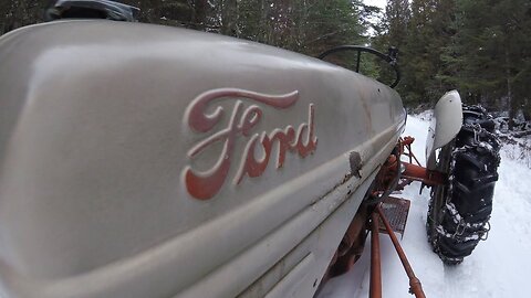 1948 Ford 8n Plows Snow | Off Grid Wilderness Living