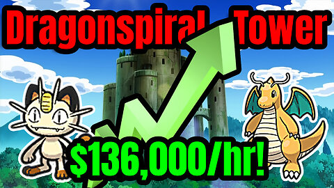 I FARMED Dragonspiral Tower for 1 Hour with Meowth | PokeMMO Beginner Money Making Guide
