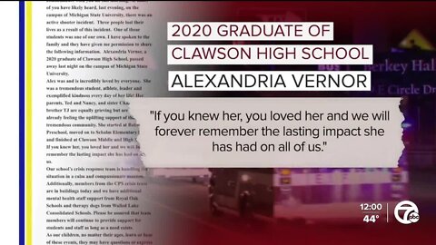 1 victim in MSU mass shooting identified as graduate of Clawson High School