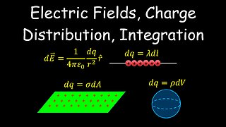 Electric Fields, Charge Distribution, Integration - Physics