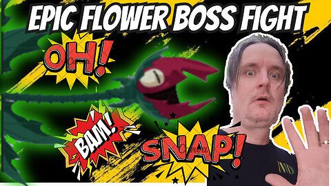 Epic flower boss fight