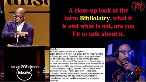 IAMFITPodcast#046: A close-up look at the term Bibliolatry, what it is and what is not.