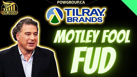 Tilray Brands: Motley Fool FUD... "US MJ Legalization May Not Fix The Stock's Problems."