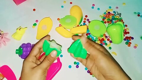 fun learning names and fruit and vegetables toys cutting fruits education videos fun for kid