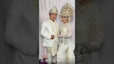 Pasangan Cantik dan Tampan Pakaian Adat Palembang Untuk Akad Nikah #short #shorts #shortvideo