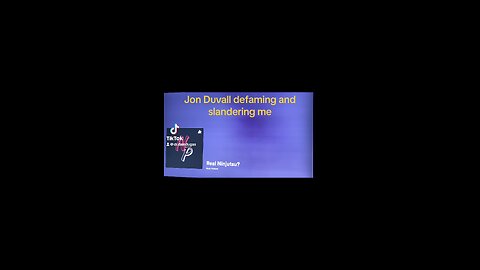 Jon Duvall defamation and slander