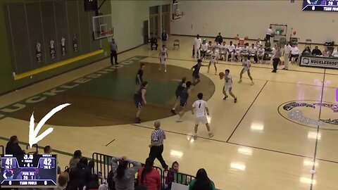 Muckleshoot Tribal School Boy's Varsity Basketball: Last-Second Shot.-Slow Motion- Game Management
