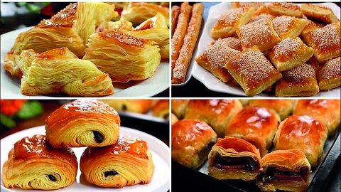 4 pieces of baked pastry to prepare pies❤💕😋
