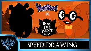 Speed Drawing: Happy Tree Friends Fanon - Oliver | Mobebuds Style