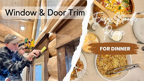 Log Home Window Trim ￼DIY // Fried & Buttered Noodles - How To
