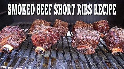 Tip #33 - Smoked short ribs recipe on the Traeger pellet grill Juicy ribs recipe