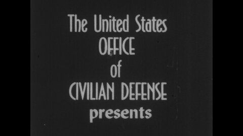 Air Raid Warden's Report, United States Office Of Civilian Defense (1942 Black & White Film)
