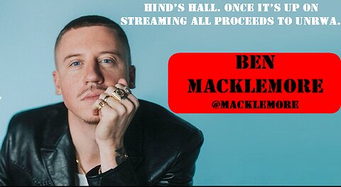 ►🚨▶◾️⚡️⚡️🇮🇱⚔️🇵🇸 'HIND’S HALL' by Macklemore "Once it’s up on streaming all proceeds to UNRWA."