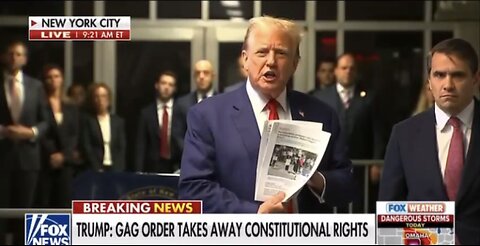 TRUMP❤️🇺🇸🥇RESPONDS ABOUT GAG ORDER🤍🇺🇸🦸‍♂️🏅IN BOGUS NYC TRIAL💙🇺🇸🏛️👨‍⚖️⭐️