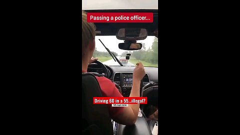 Pulled Over For Passing Cop