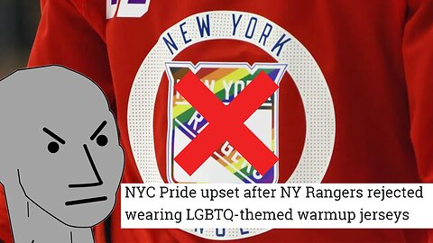 New York Rangers Says NO to LGBTQ propaganda "pride" jerseys and the WOKE media meltdowns!