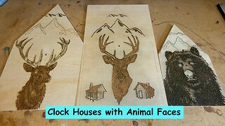 Clock Houses with Animal Faces