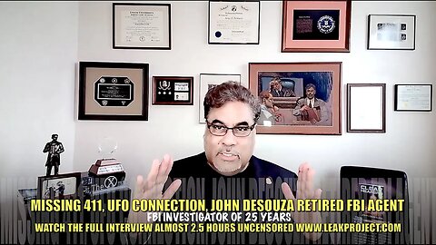 Missing 411: UFO Connection, Ret. FBI Agent, John DeSouza