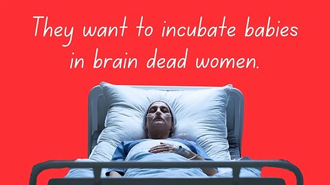 They want to incubate babies in brain-dead women's bodies. Are we in dystopia yet?