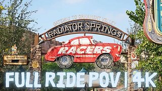 We Ride Radiator Springs Racers in Disneyland | Disneyland California | 4K Low Light Ride POV