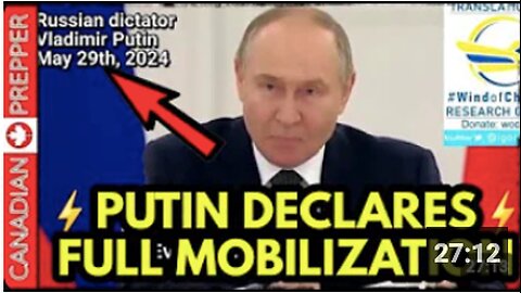 ⚡BREAKING NEWS! PUTIN DECLARES TOTAL MOBILIZATION, NATO ATTACKS ON RUSSIA ARE IMMINENT, NUKES ARMED