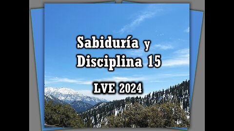 Sabiduría y Disciplina 15