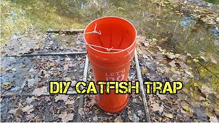 DIY Homemade Five Gallon Bucket Catfish Trap Throat