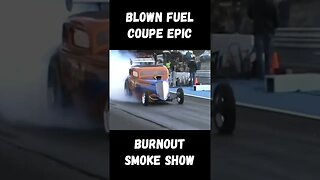 Epic Blown Fuel Coupe Smoke Show Burnout! #shorts