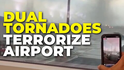 Dual Tornadoes Terrorize Midland Airport Travelers Flee For Their Lives As Chaos Unfolds