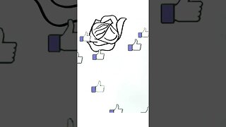 How to draw and paint a Rose - Step by Step Tutorial #shorts