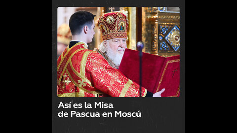 Misa de Pascua en la Catedral de Cristo Salvador de Moscú