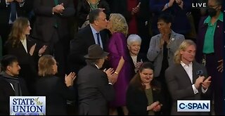 First Lady Jill Biden's Viral Kiss w/Doug Emhoff/Kamala Harris' Husband at State of the Union 2023