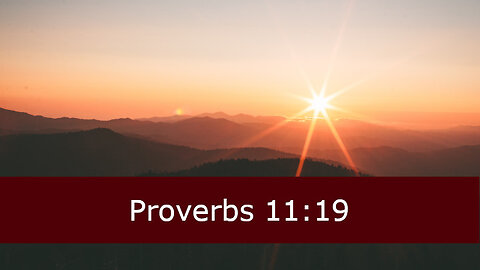 One Minute Proverbs 11 Devotional -- February 11, 2023