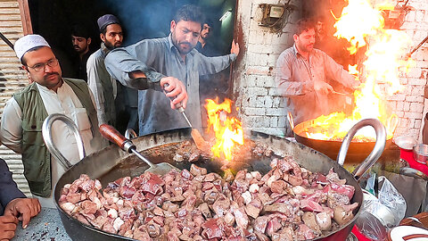 Tawa Fry Kaleji Recipe | Best Giant Size Mutton Liver Fried | Pakistan Street Food