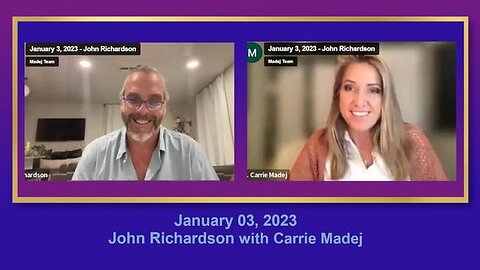 Jan 03, 2023 John Richardson & Carrie Madej