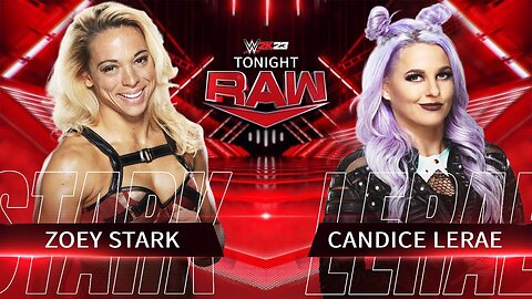 WWE RAW Candice LeRae VS Zoey Stark | Kai Wrestling Broadcast