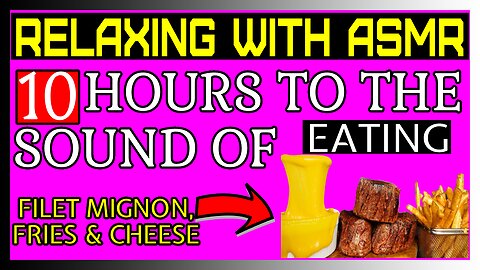 ASMR FILET MIGNON & FRIES + STRETCHY CHEESE MUKBANG | COOKING & EATING SOUNDS