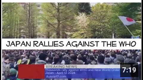 Japan Rallies Against the W.H.O. April 13, 2024 | Professor Masayasu Inoue
