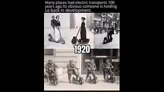 1920 MANY PLACES HAD ELECTRIC TRANSPORT 100 YEARS AGO, ITS OBVIOUS SOMEONE IS HOLDING US BACK