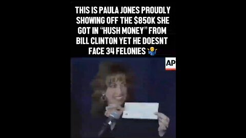 Remember when Paula Jones was paid by Clinton $850,000 in hush money 💵