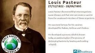 LOUISSE PASTEUR RABIES VACCINE FOUNDER ( WORLD RABIES DAY SEPT 28 ) --- FRANSISCA SIM