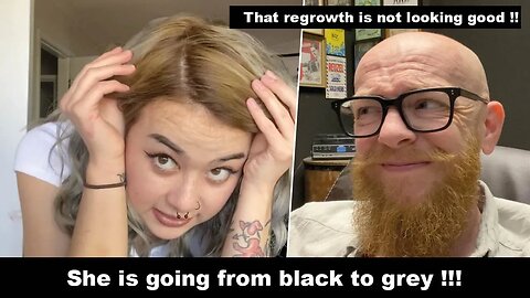 She is going from black to grey!!! Hairdresser reacts to hair fails