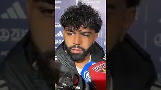 Gabigol na zona mista responde "vamos continuar trabalhando..." | Eliminação do Flamengo #Shorts