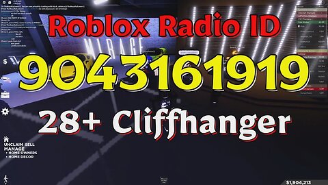 Cliffhanger Roblox Radio Codes/IDs