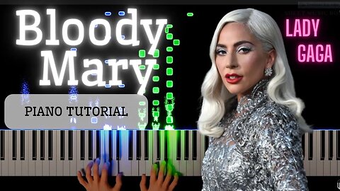 Bloody Marie - Lady Gaga - Piano Tutorial 4K #ladygaga #rushe #pianotutorial