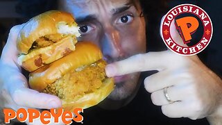 *NEW* Popeyes SPICY CHICKEN SANDWICH | MUKBANG | Nomnomsammieboy